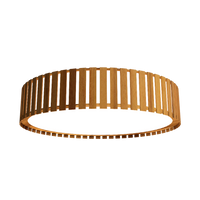 5.91'' Handcrafted Slatted LED Accord Flush Mount Light