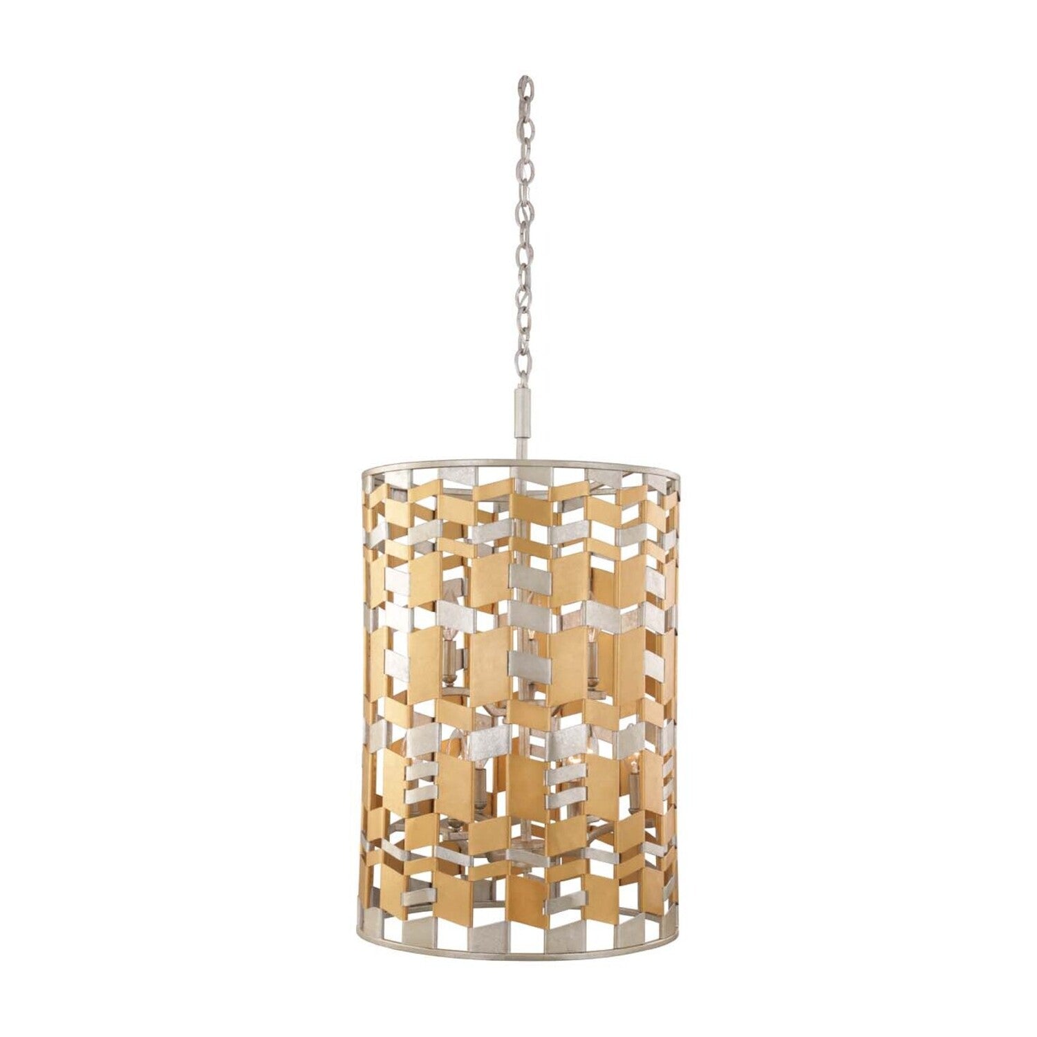 27'' Broadway 9 Light Jewel Metallic Chandelier