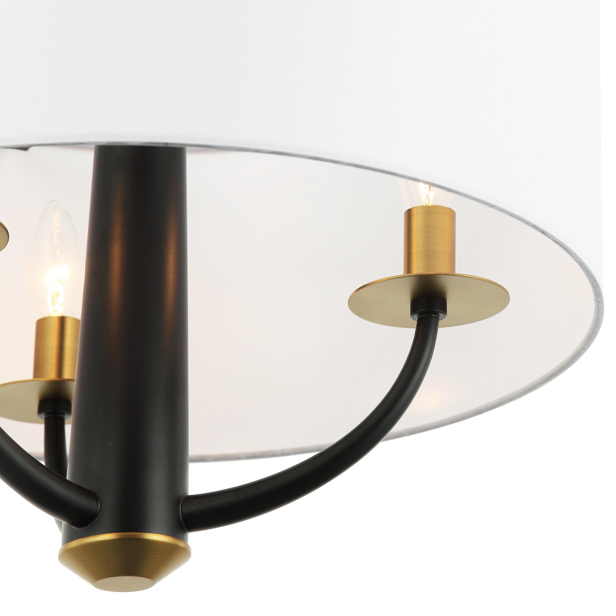 Patchwork 3 Light Satin Brass Pendant