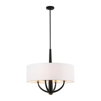 Patchwork 4 Light Satin Brass Pendant