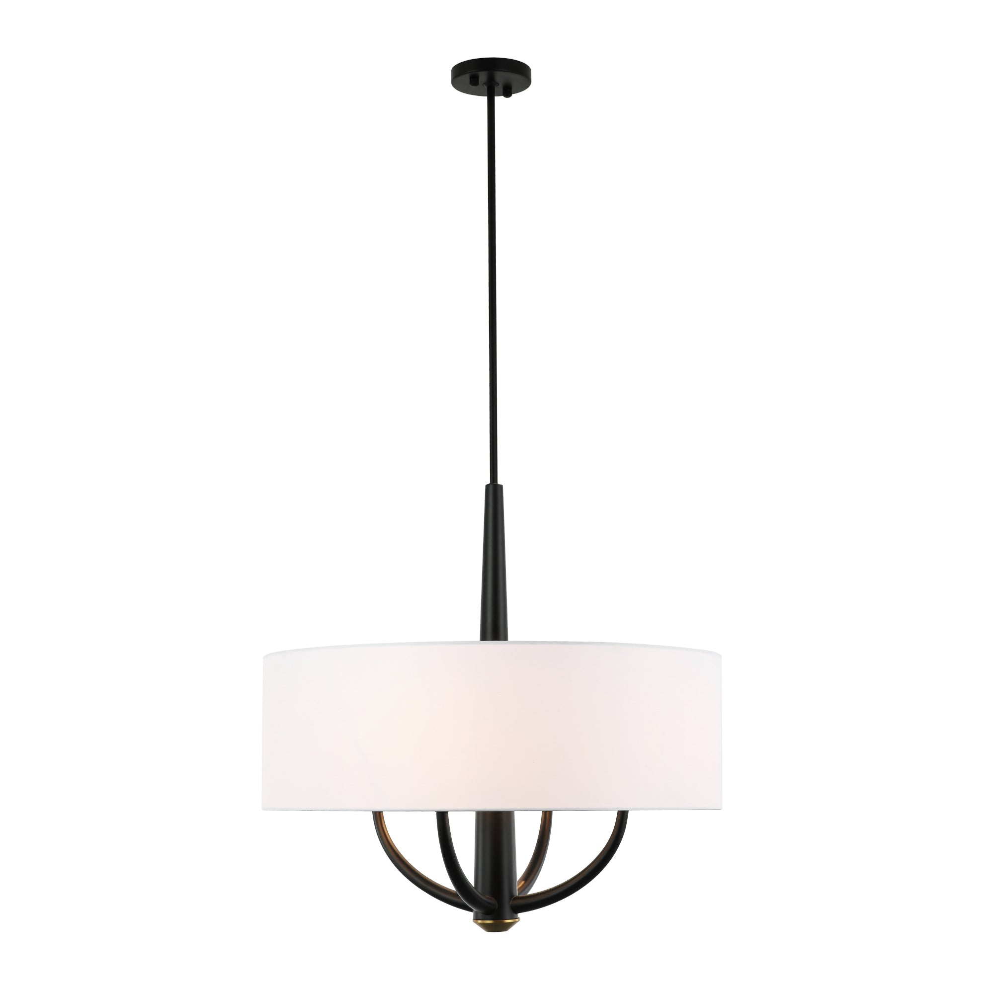 Patchwork 4 Light Satin Brass Pendant