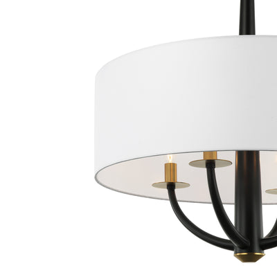 Patchwork 4 Light Satin Brass Pendant