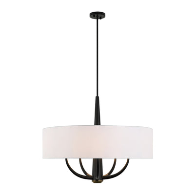 Patchwork 5 Light Satin Brass Pendant