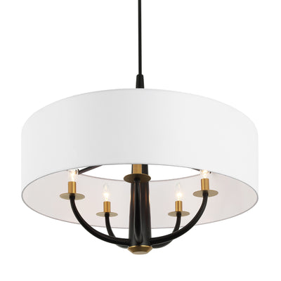 Patchwork 5 Light Satin Brass Pendant