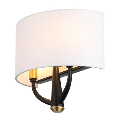 Patchwork 2 Light Satin Brass Wall Sconce