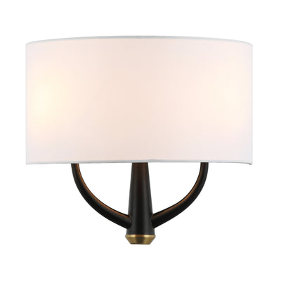 Patchwork 2 Light Satin Brass Wall Sconce