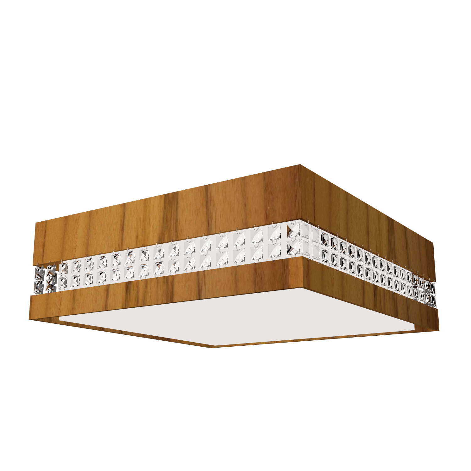 5.91'' Handcrafted Crystals LED Accord Flush Mount Light
