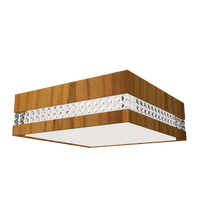 5.91'' Handcrafted Crystals LED Accord Flush Mount Light