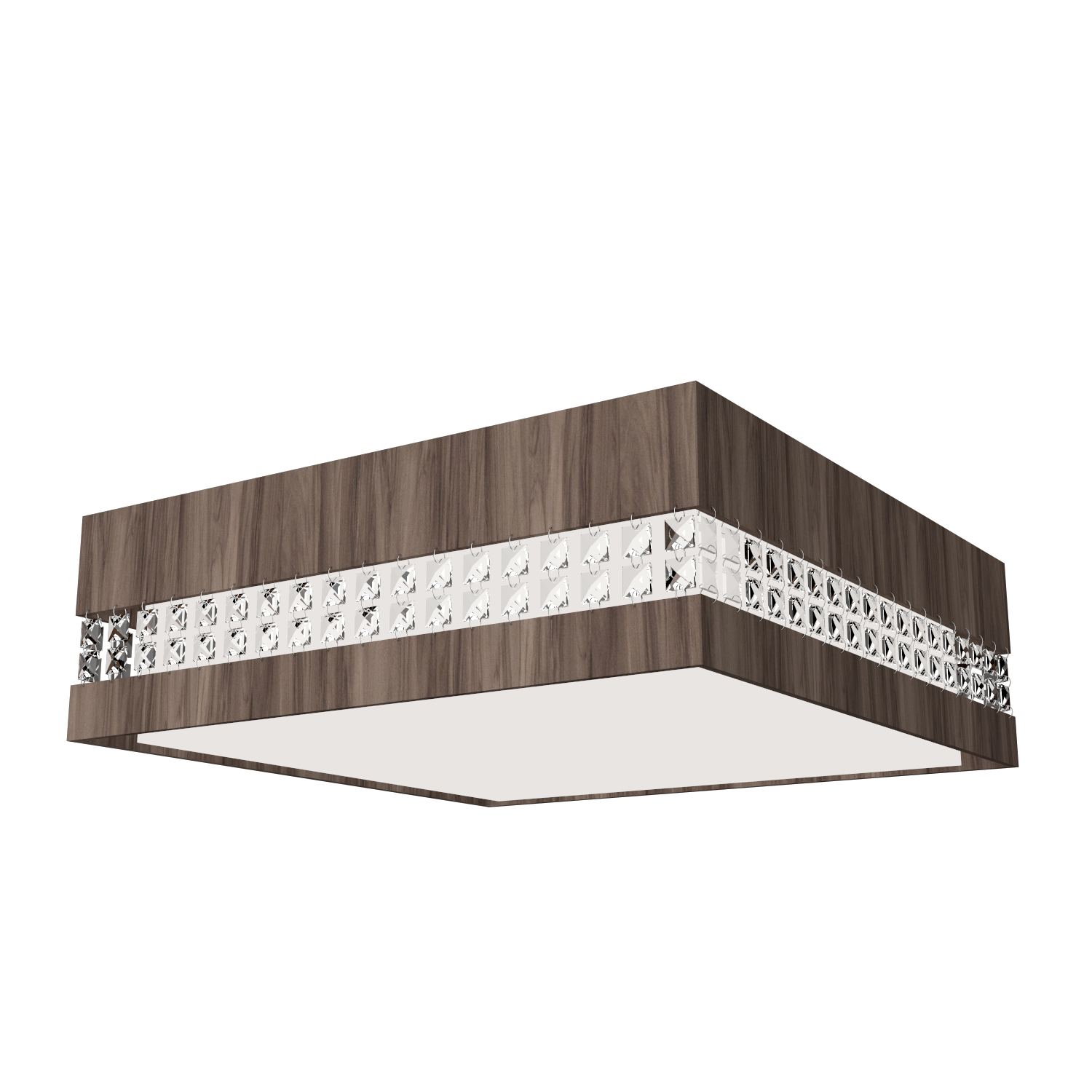 5.91'' Handcrafted Crystals LED Accord Flush Mount Light
