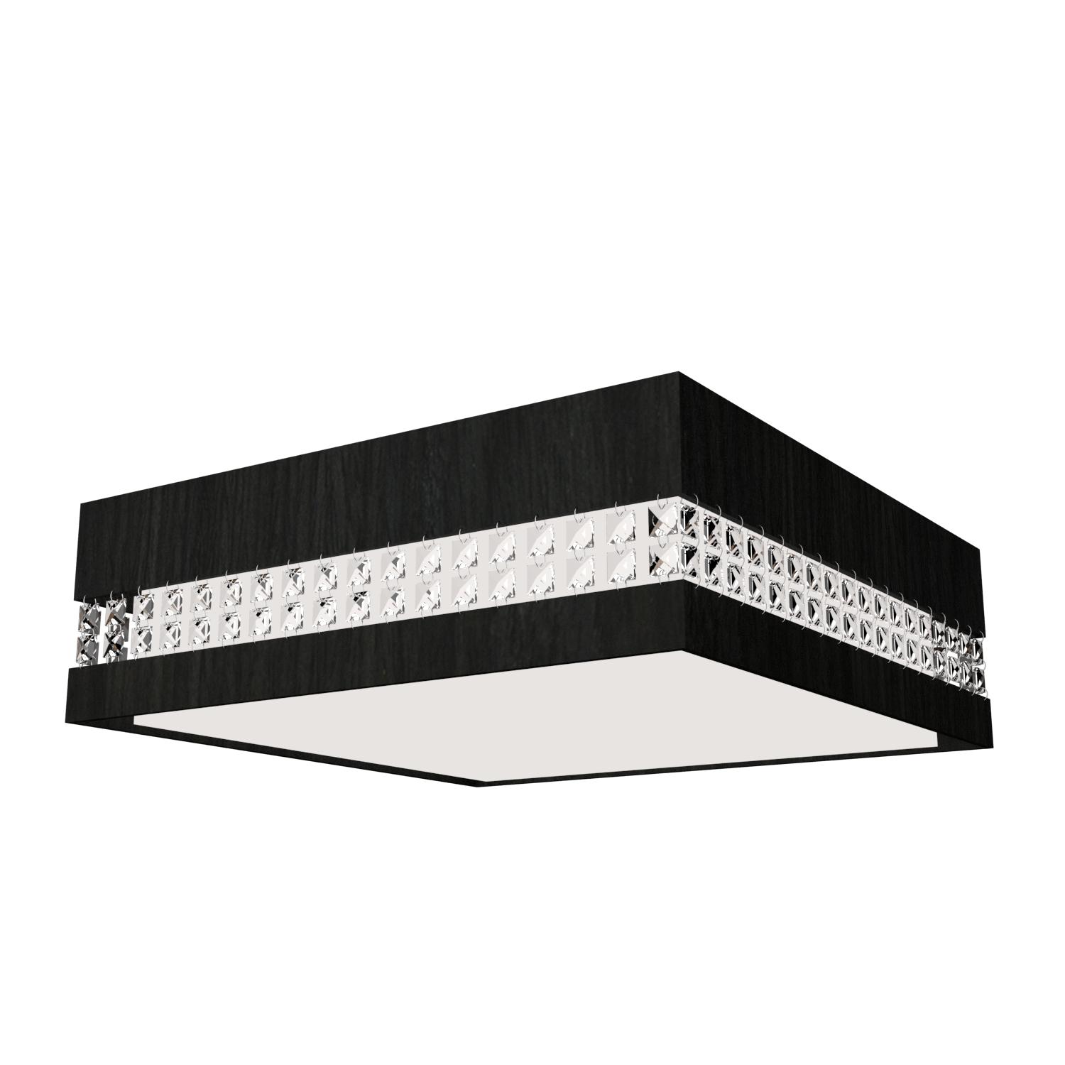 5.91'' Handcrafted Crystals LED Accord Flush Mount Light
