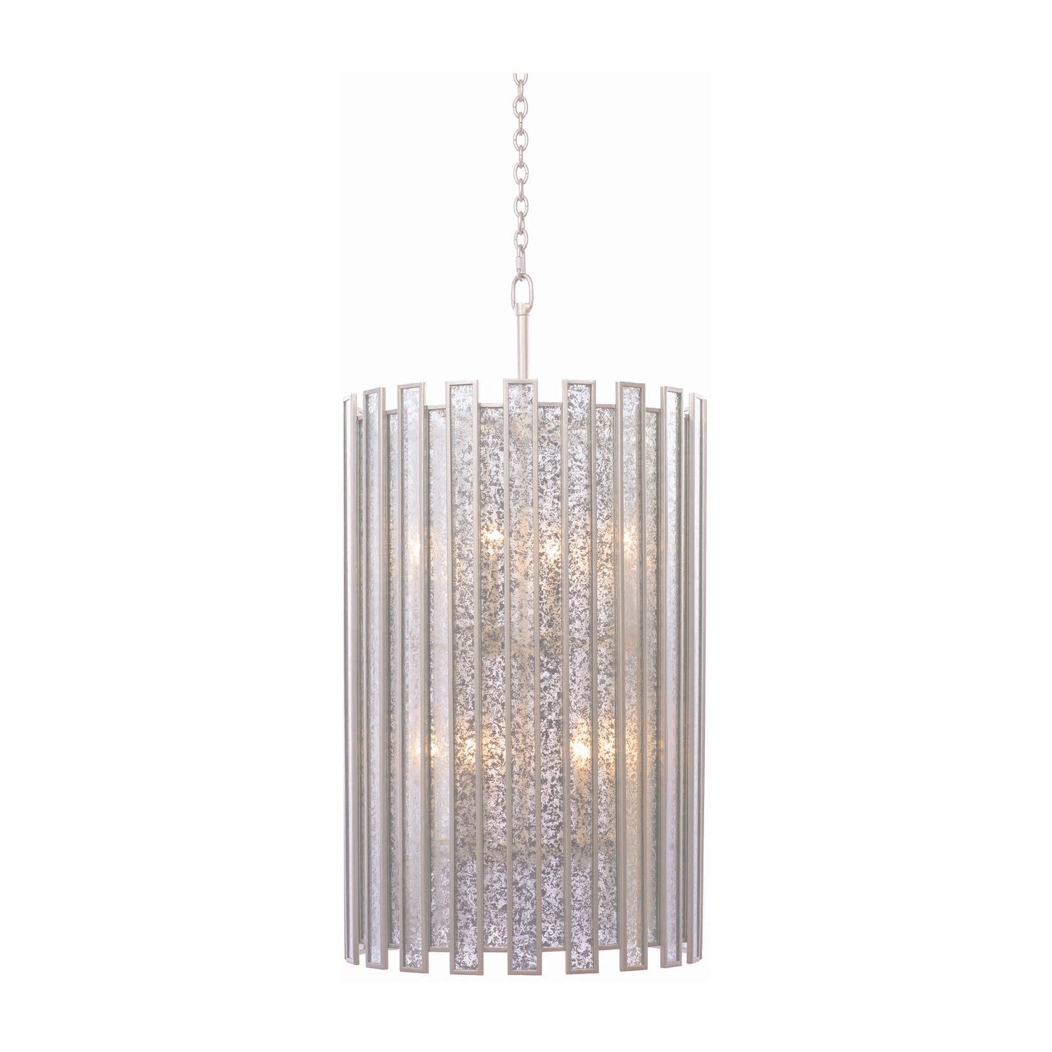 42'' Palisade 8 Light Tarnished Silver Chandelier