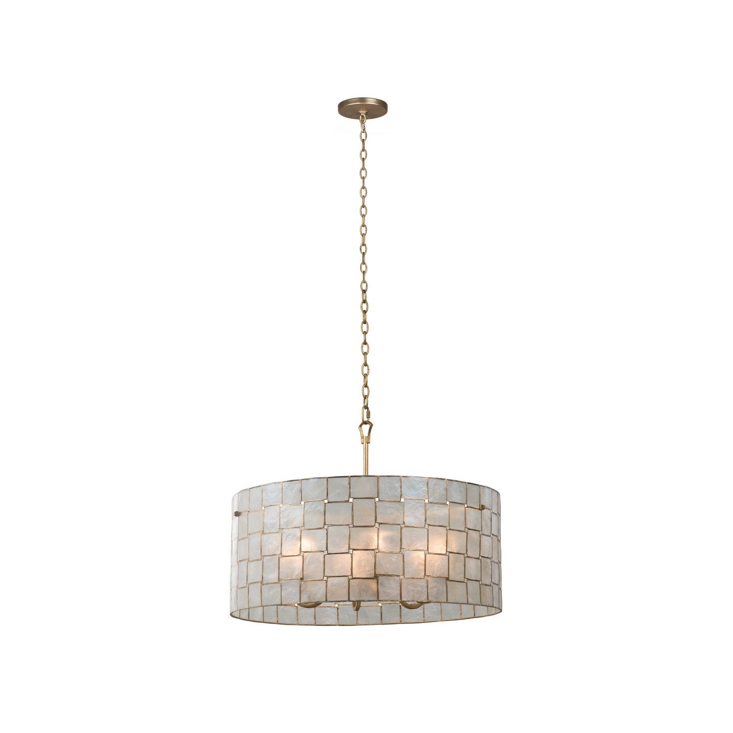 11'' Roxy 6 Light Oxidized Gold Leaf Chandelier