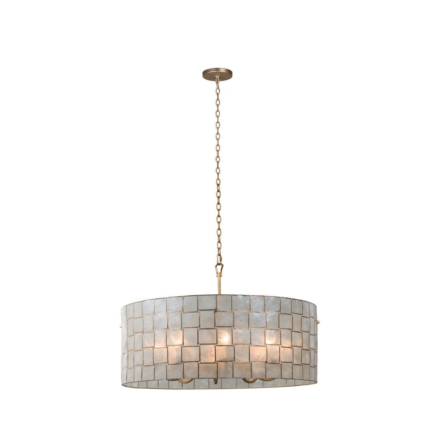 20'' Roxy 8 Light Oxidized Gold Leaf Chandelier