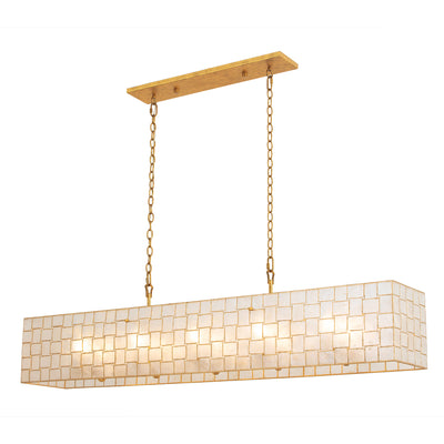 14.25'' Roxy 10 Light Oxidized Gold Leaf Linear Pendant
