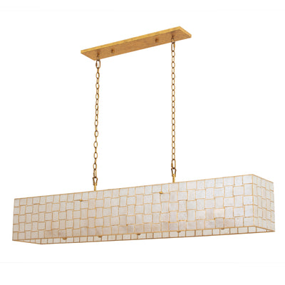 14.25'' Roxy 10 Light Oxidized Gold Leaf Linear Pendant