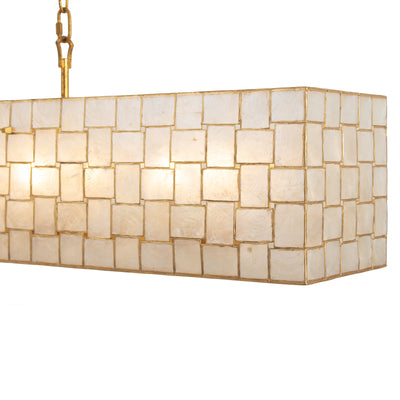 14.25'' Roxy 10 Light Oxidized Gold Leaf Linear Pendant