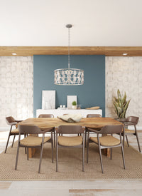 20'' Palomar 12 Light Vintage Silver Leaf Chandelier
