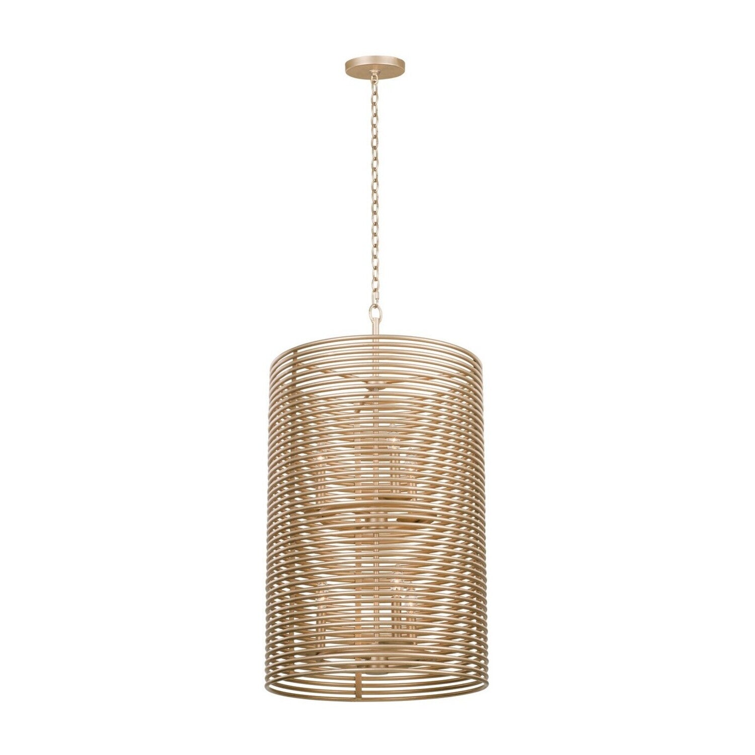 35'' Emery 6 Light Modern Gold Chandelier