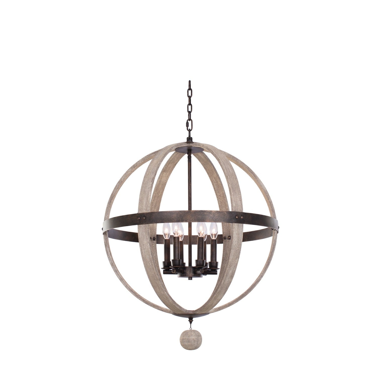 32'' Harper 6 Light Florence Gold Chandelier
