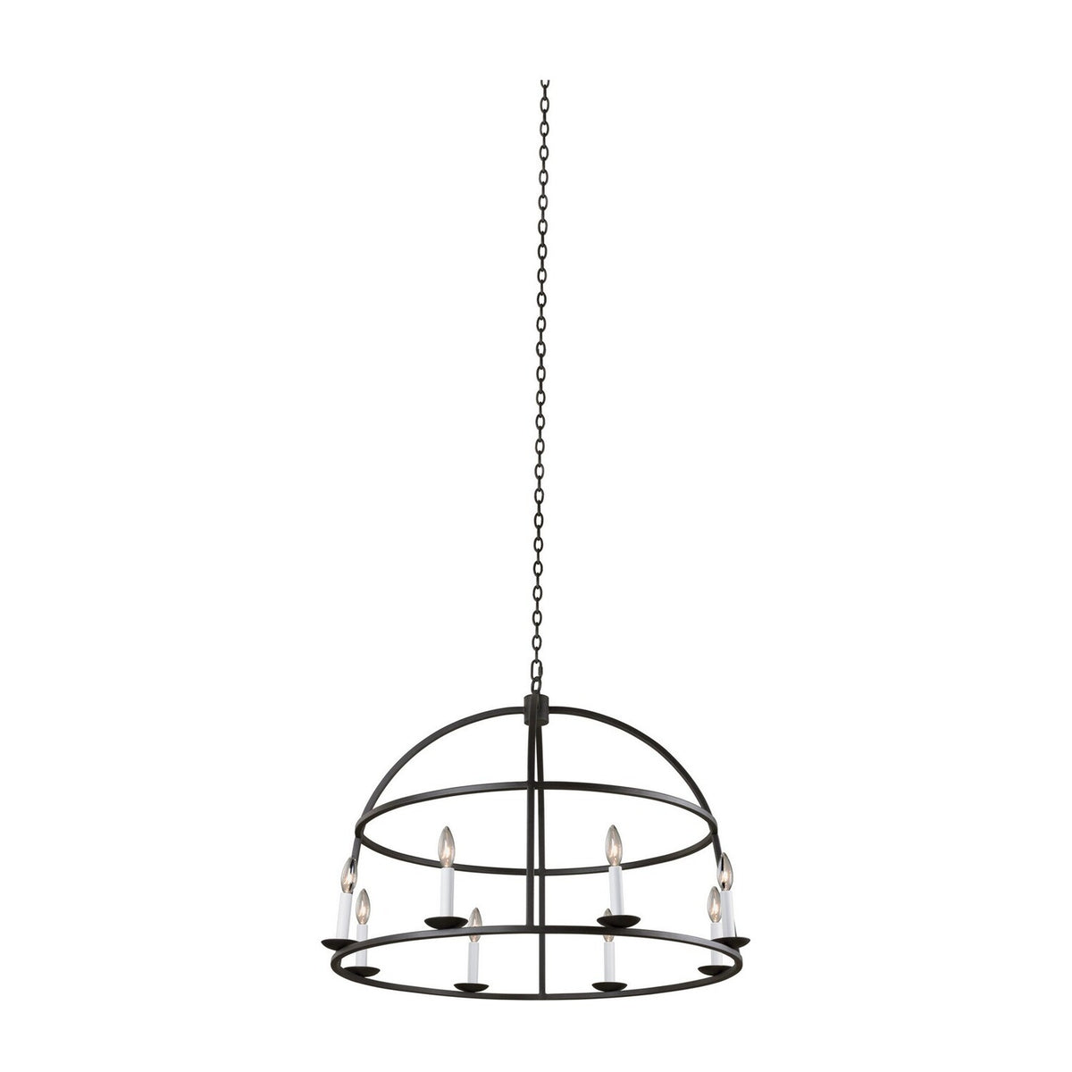 24'' Wickenburg 8 Light Black Iron Chandelier