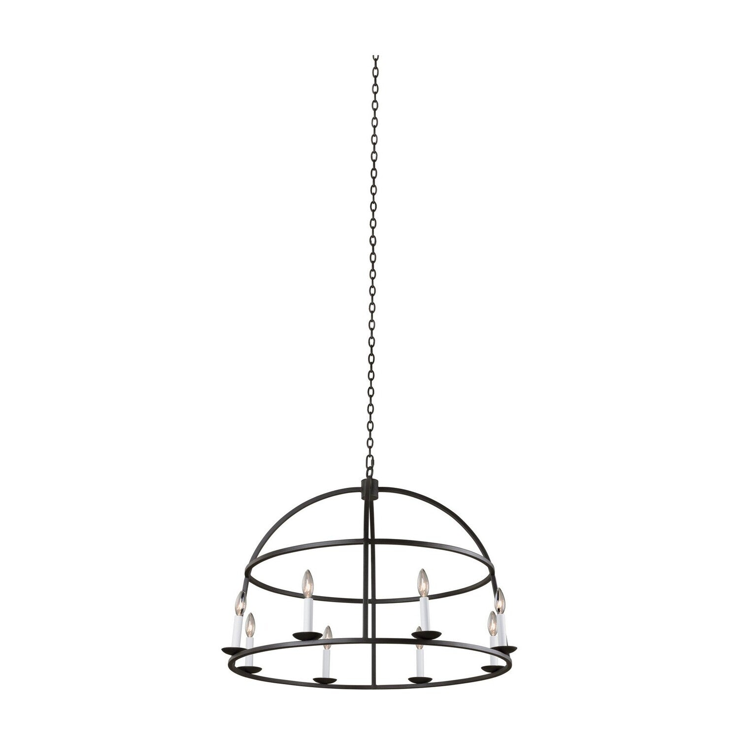 24'' Wickenburg 8 Light Black Iron Chandelier