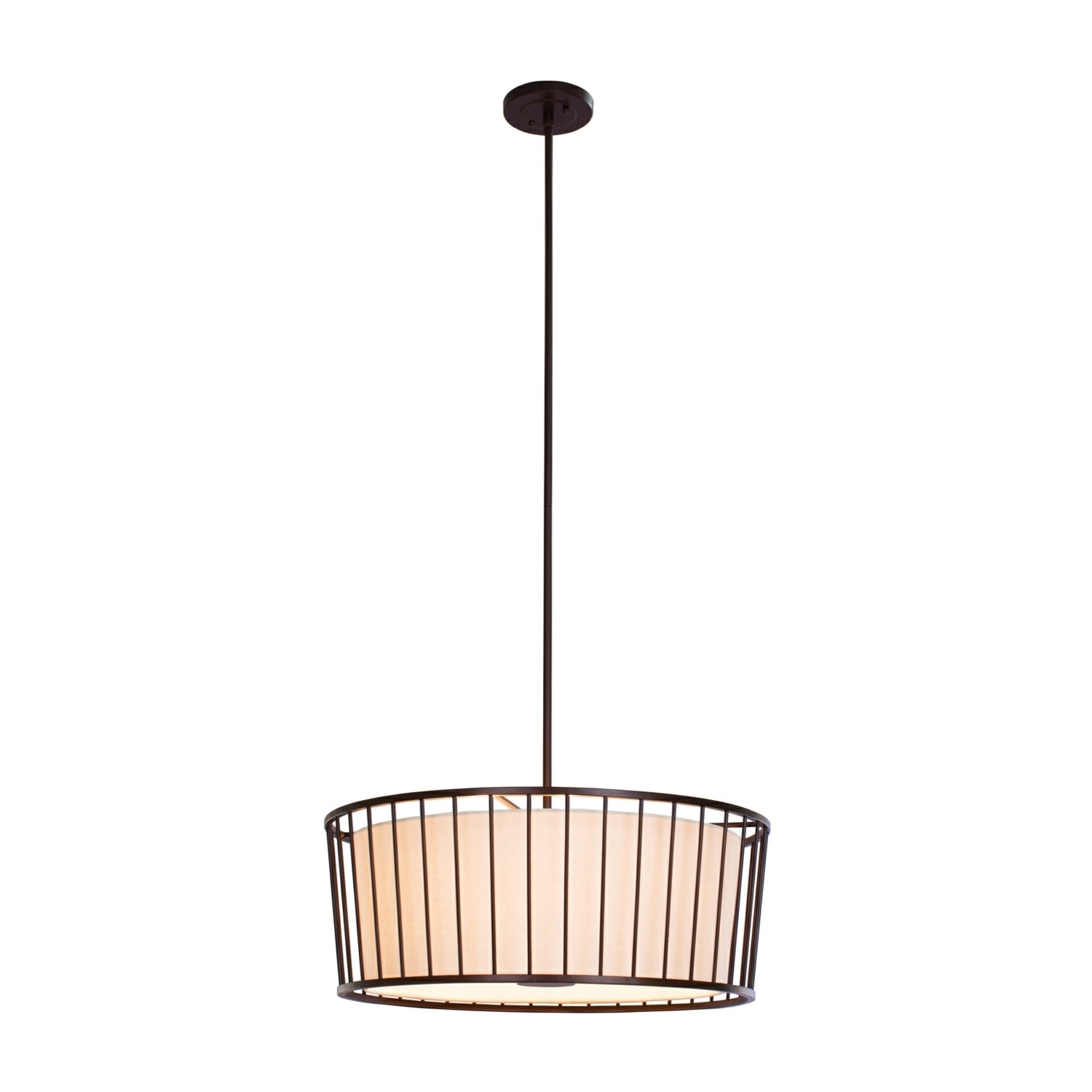 10'' Pacifica 6 Light Bronze Semi-Flush Mount
