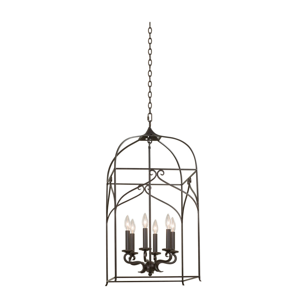 32'' Somers 6 Light Heirloom Bronze Pendant