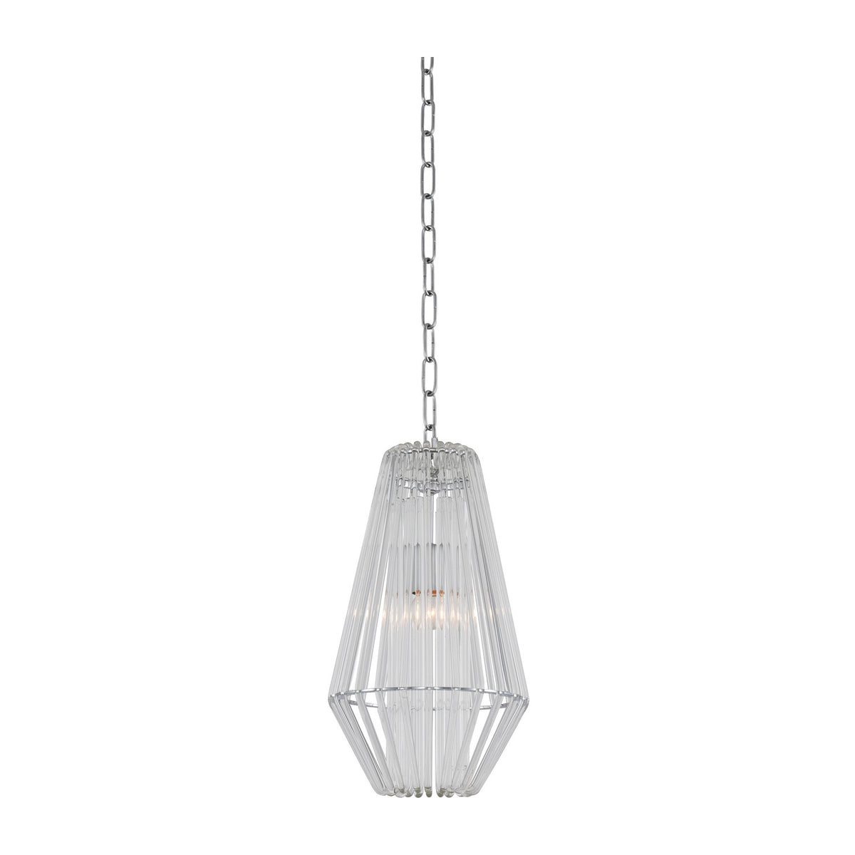 16'' Taza 1 Light Polished Chrome Pendant