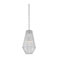 16'' Taza 1 Light Polished Chrome Pendant