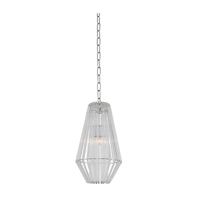 16'' Taza 1 Light Polished Chrome Pendant