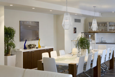 16'' Taza 1 Light Polished Chrome Pendant