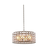16'' Prado 1 Light Oxidized Silver Leaf Chandelier