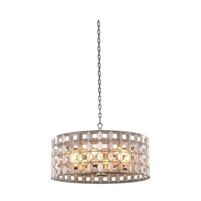 16'' Prado 1 Light Oxidized Silver Leaf Chandelier