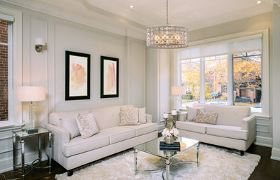 16'' Prado 1 Light Oxidized Silver Leaf Chandelier