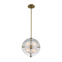 22'' Sussex 1 Light Winter Brass Pendant