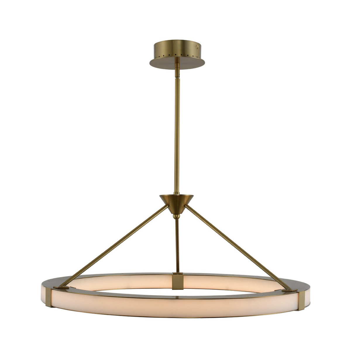 19'' Lavo 1 Light Winter Brass Chandelier