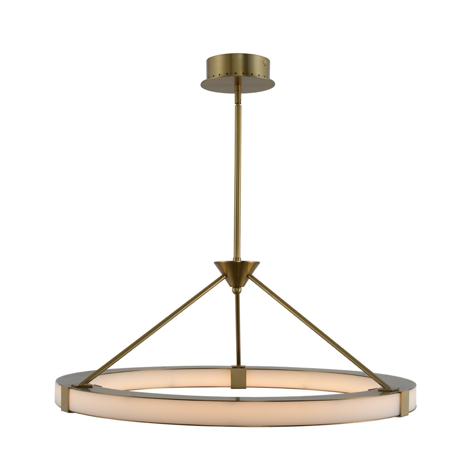 19'' Lavo 1 Light Winter Brass Chandelier