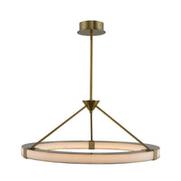 19'' Lavo 1 Light Winter Brass Chandelier