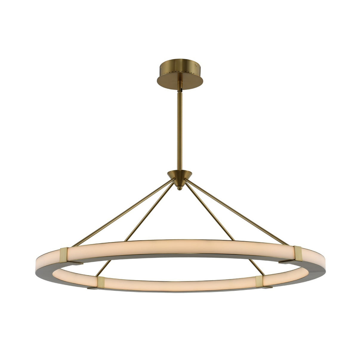 24'' Lavo 1 Light Winter Brass Chandelier