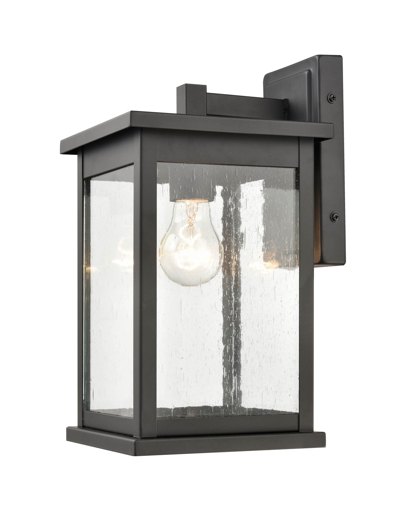 7'' Bowton Powder Coated Black 1 Light Wall Sconce