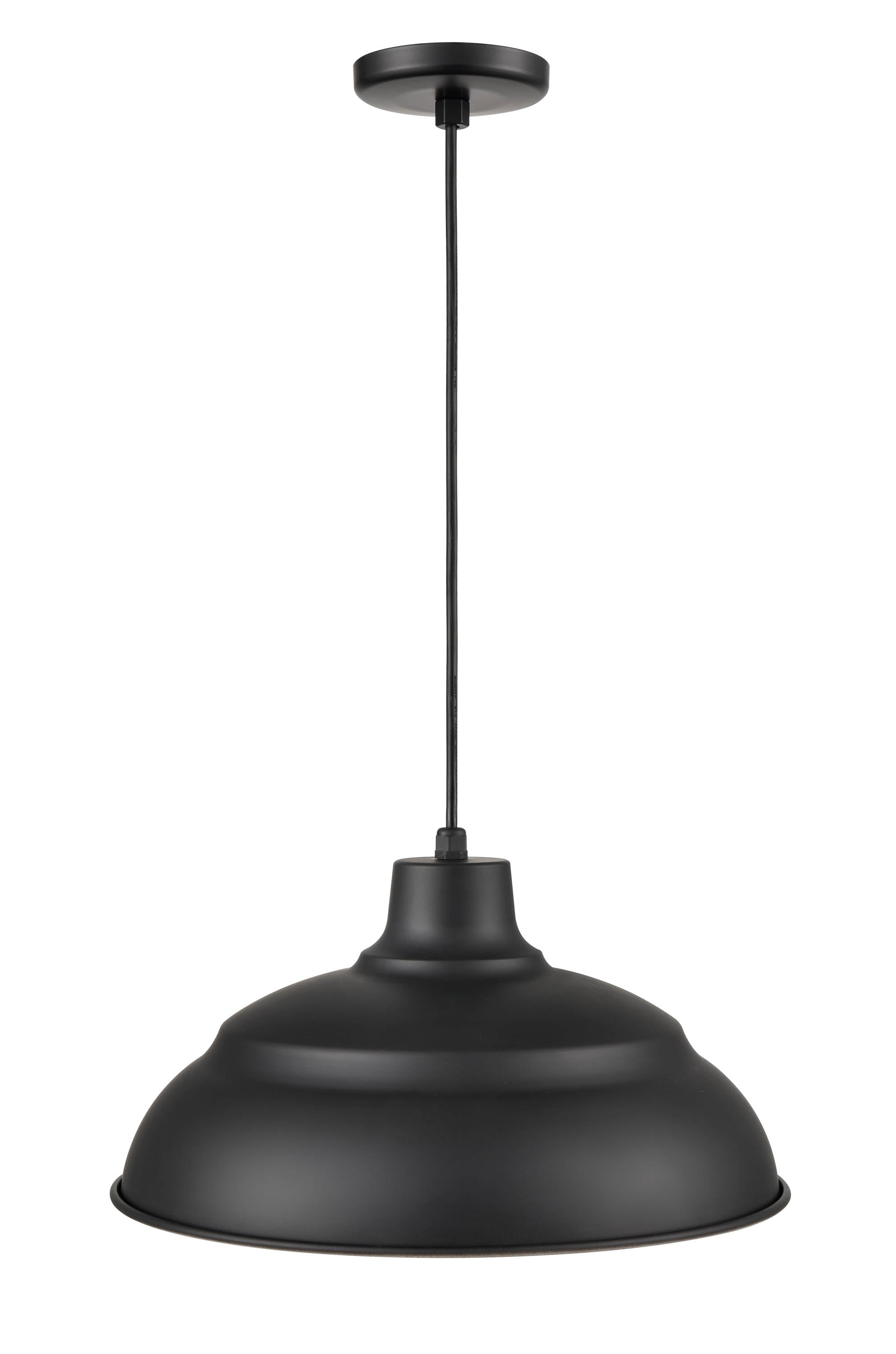 9.25'' R Series Satin Black 1 Light Pendant