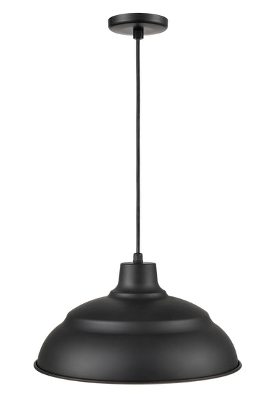 9.25'' R Series Satin Black 1 Light Pendant