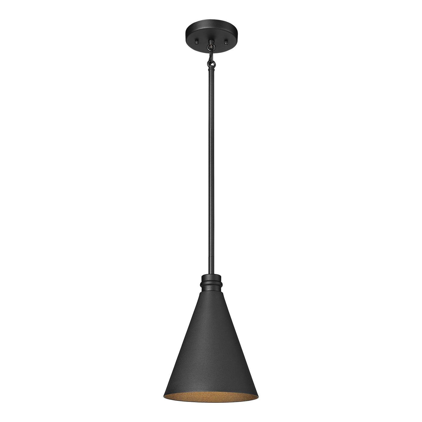 12.25'' Axston Textured Black 1 Light Hanging Lantern