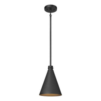 12.25'' Axston Textured Black 1 Light Hanging Lantern