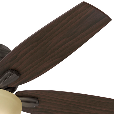 52 inch Newsome Premier Bronze Low Profile Ceiling Fan with LED Light Kit and Pull Chain