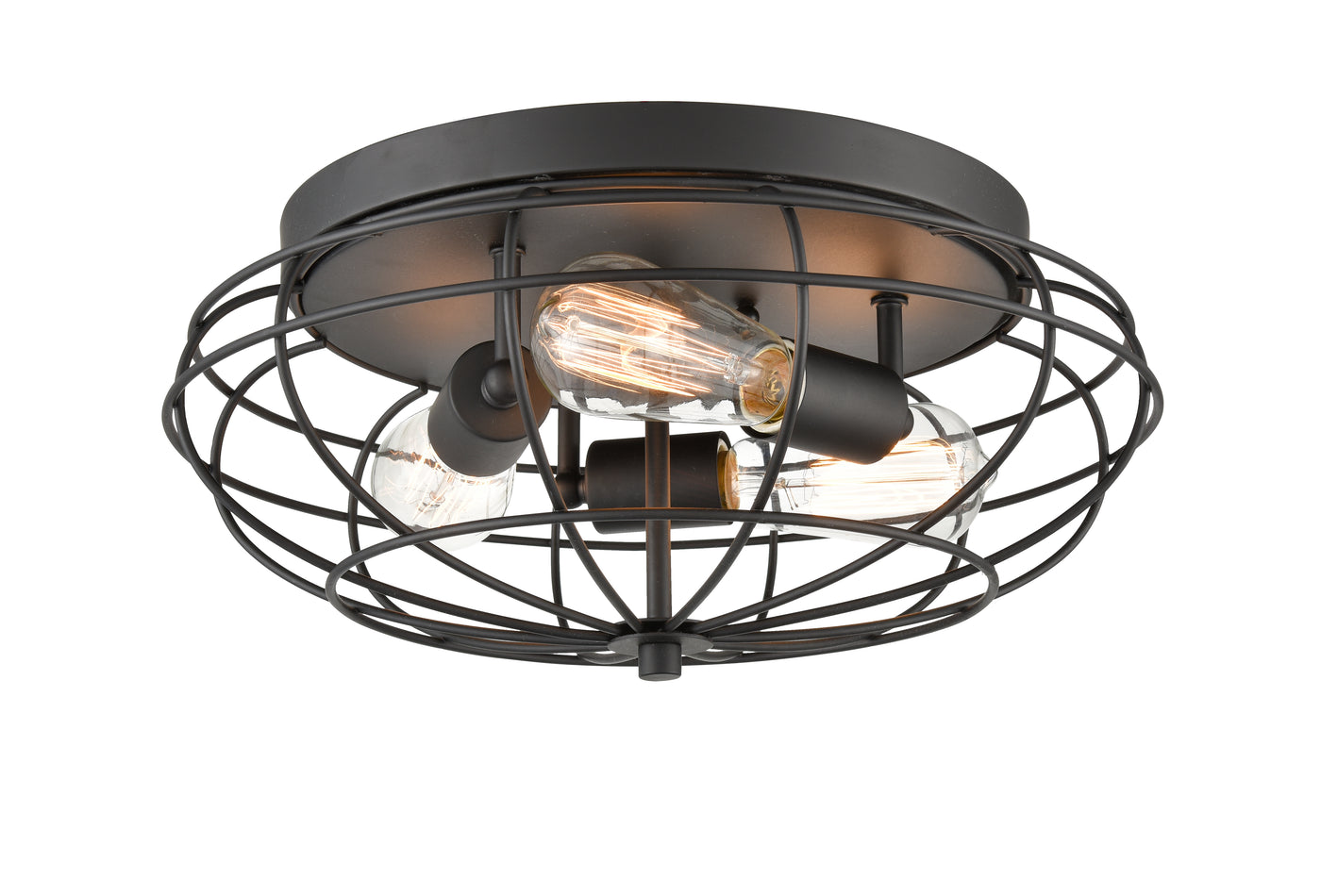 Austere Flush Mount Polished Chrome Steel