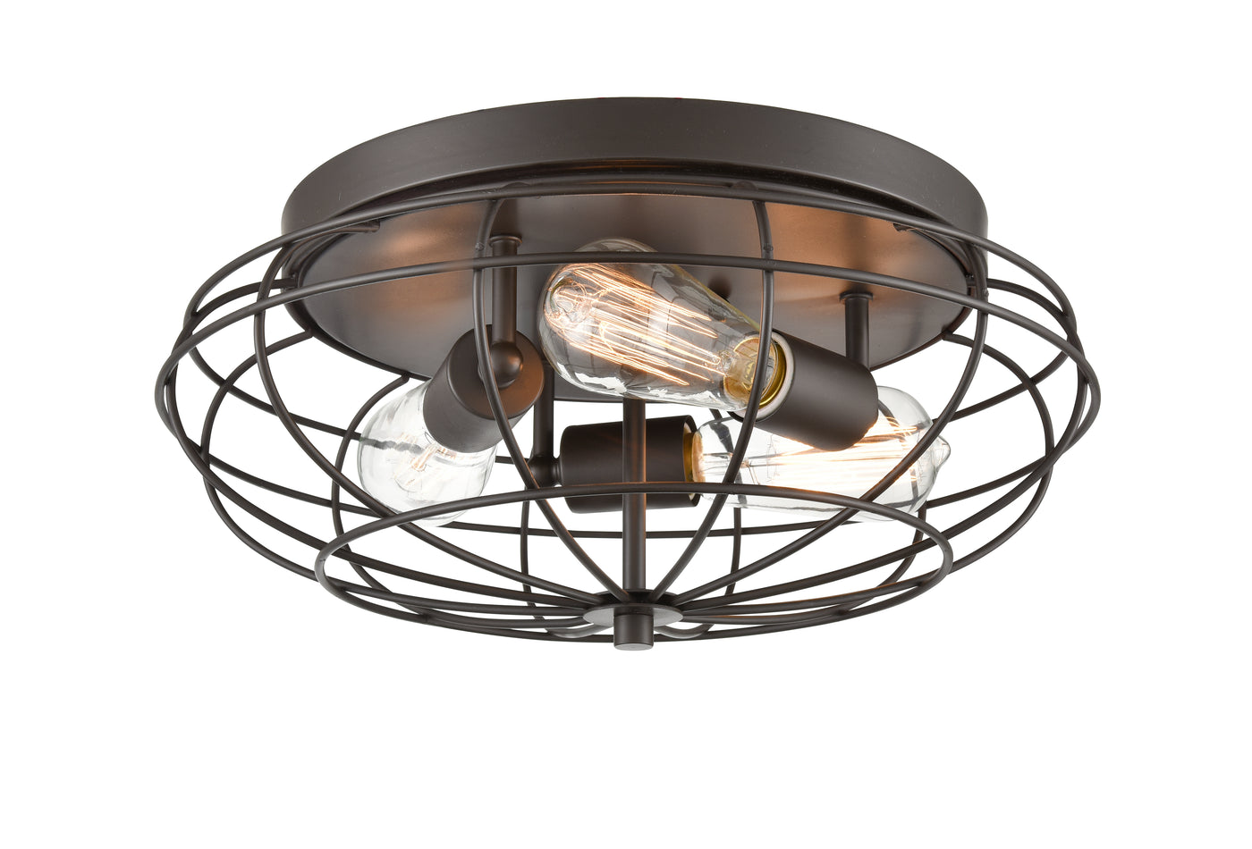 Austere Flush Mount Polished Chrome Steel