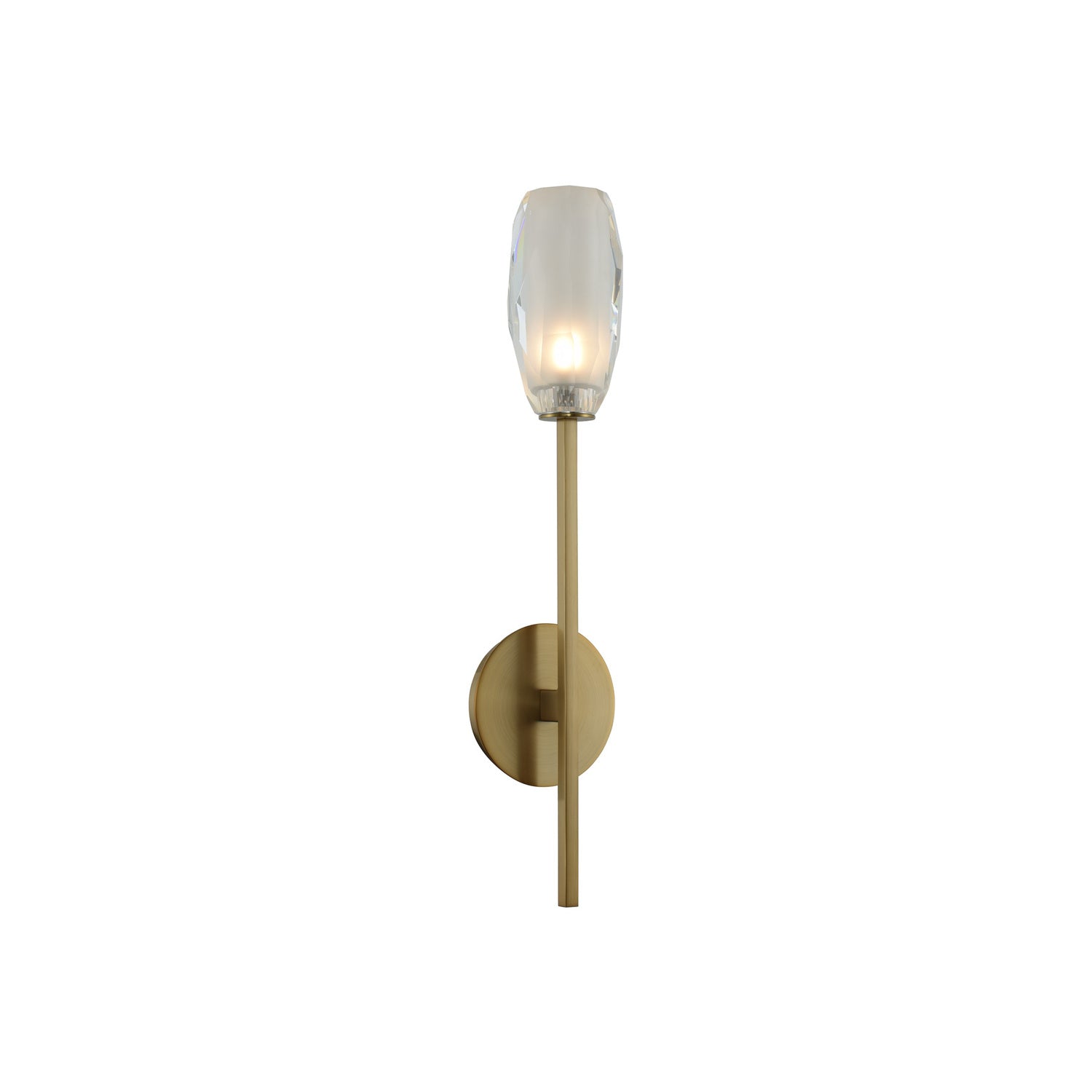 5'' June 1 Light Winter Brass Wall Sconce