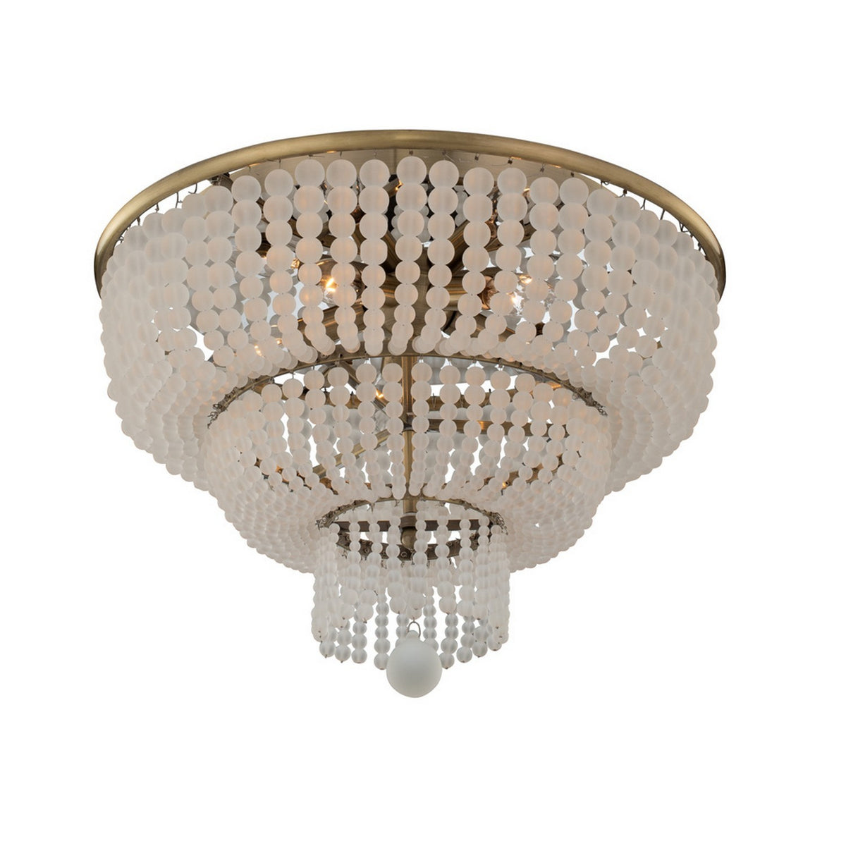 12'' Esperanza 5 Light Brushed Champagne Gold Flush Mount