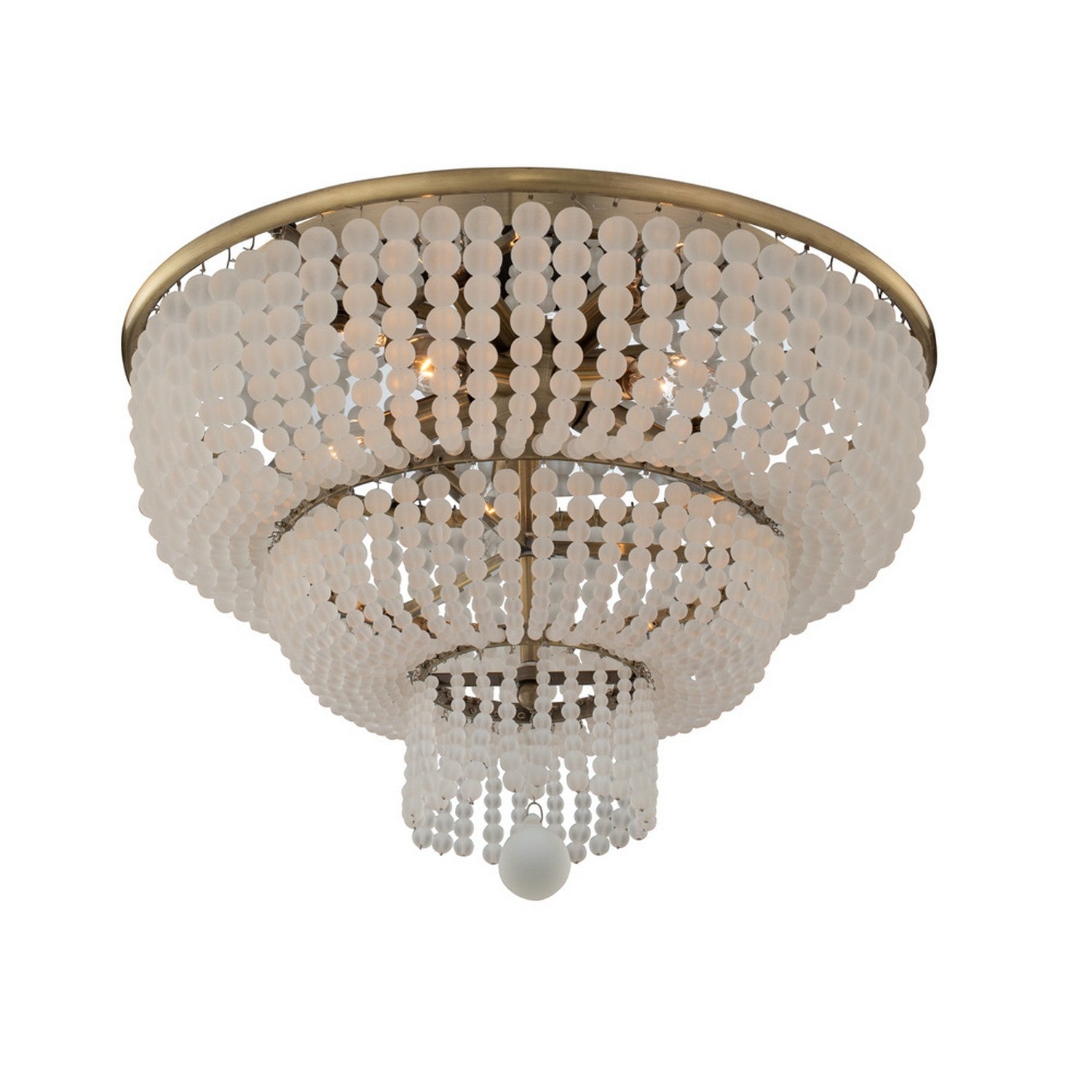 12'' Esperanza 5 Light Brushed Champagne Gold Flush Mount